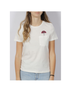 T-shirt poche parasol caraolly blanc femme - Vero Moda