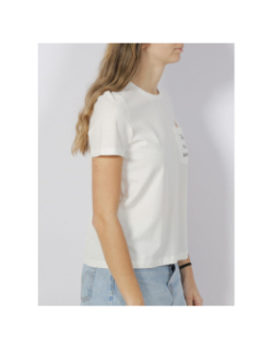 T-shirt poche arc-en-ciel caraolly blanc femme - Vero Moda
