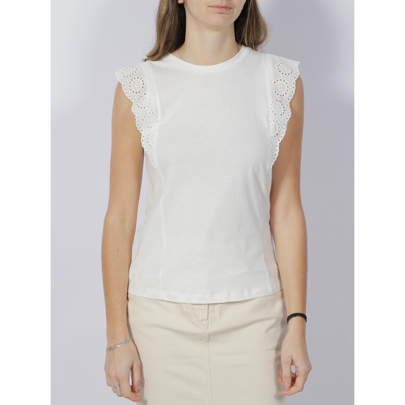 Débardeur épaule ajourée hollyn blanc femme - Vero Moda