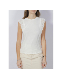 Débardeur épaule ajourée hollyn blanc femme - Vero Moda