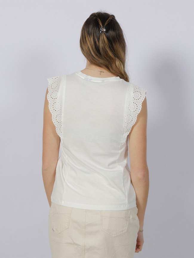 Débardeur épaule ajourée hollyn blanc femme - Vero Moda