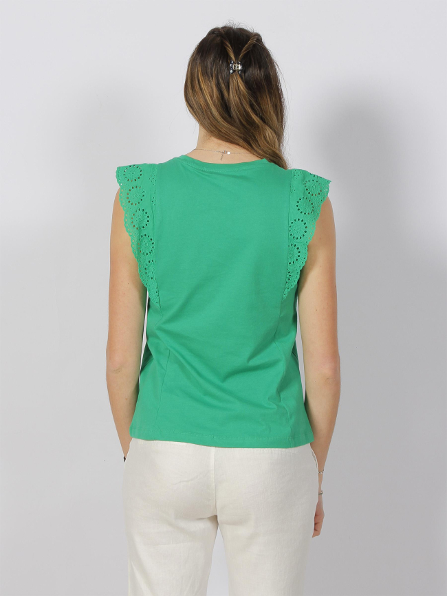 Débardeur épaule ajourée hollyn vert femme - Vero Moda