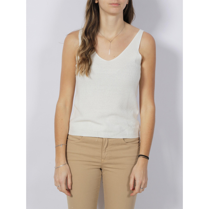 Débardeur maille newlexsun blanc femme - Vero Moda