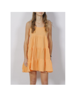 Robe courte ample thyra orange femme - Only