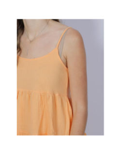 Robe courte ample thyra orange femme - Only