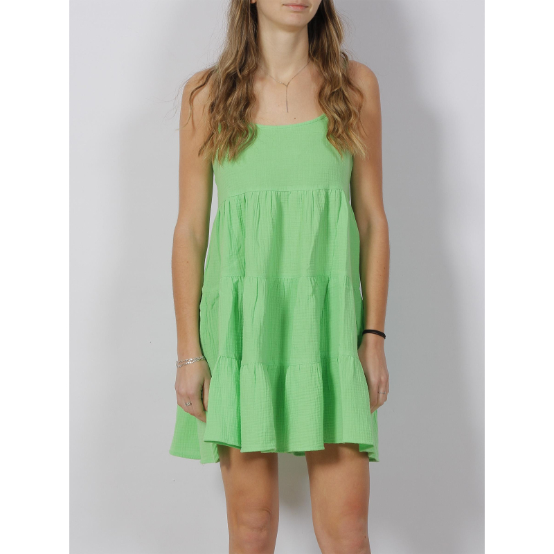 Robe courte ample thyra vert femme - Only