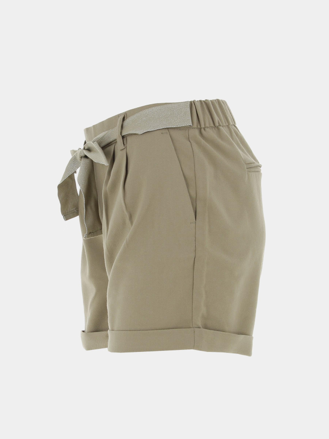 Short loose ceinture rita kaki femme - Only