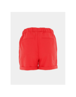 Short loose ceinture rita rouge femme - Only