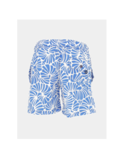 Short de bain imprimés bleu blanc homme - Serge Blanco