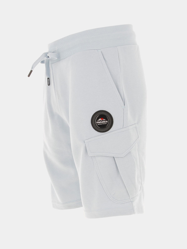 Short jogging cargo bro bleu clair homme - Helvetica