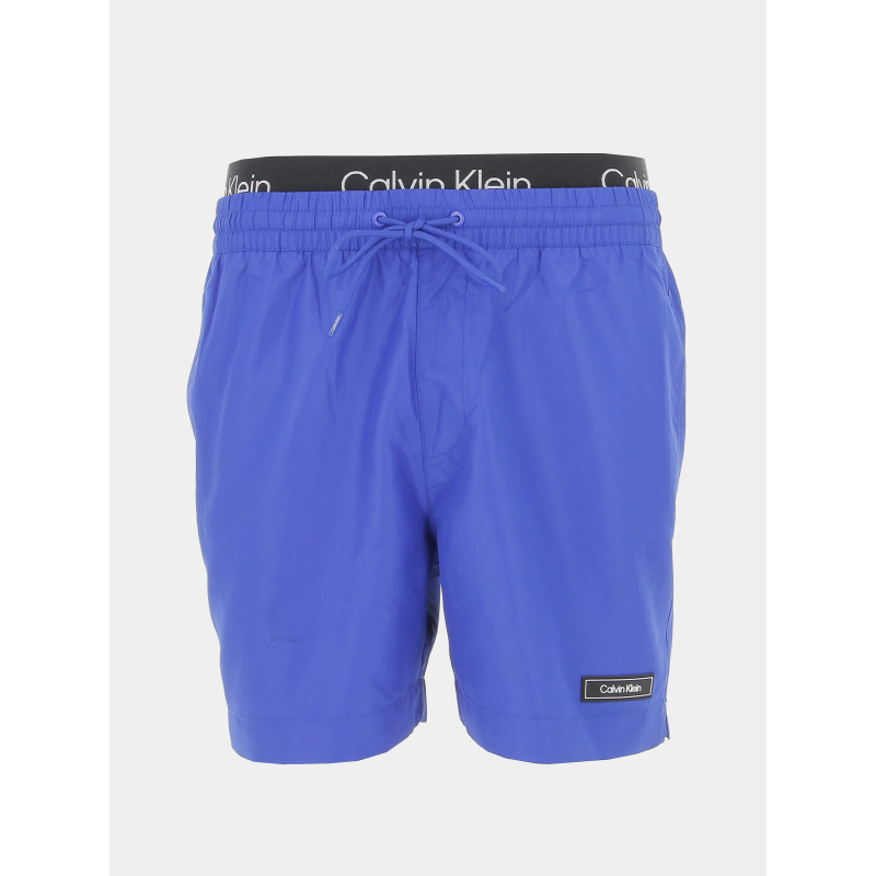 Short de bain double ceinture bleu homme - Calvin Klein