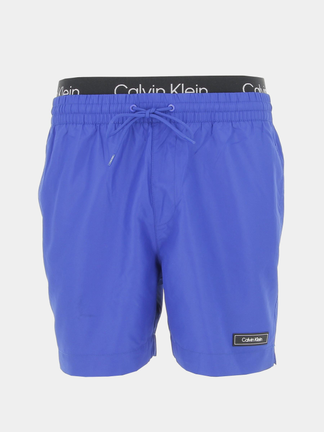 Short de bain double ceinture bleu homme - Calvin Klein