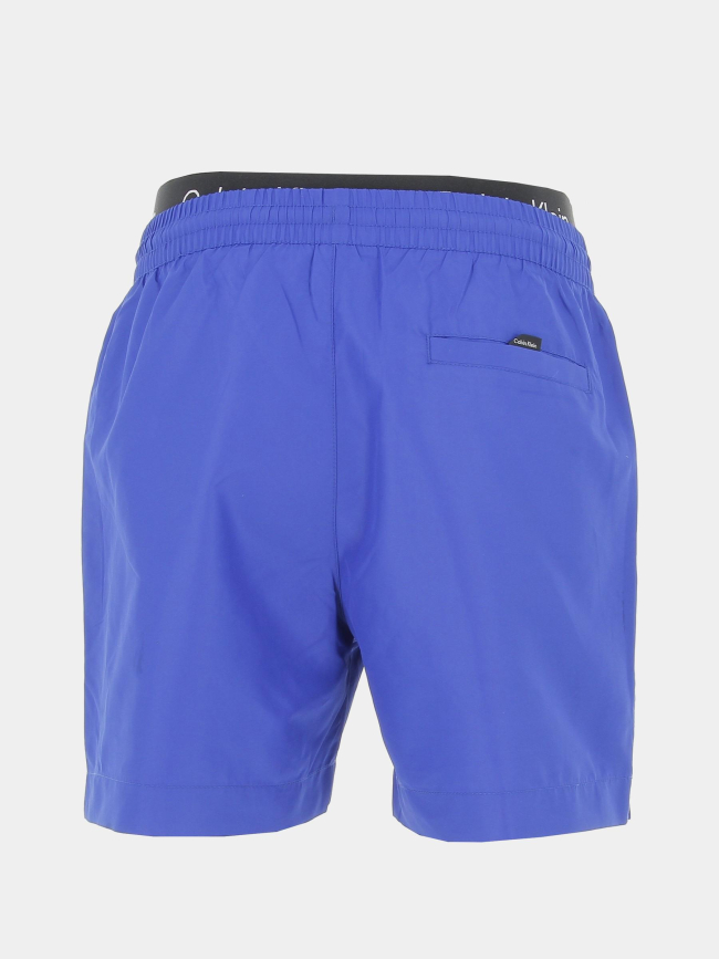 Short de bain double ceinture bleu homme - Calvin Klein