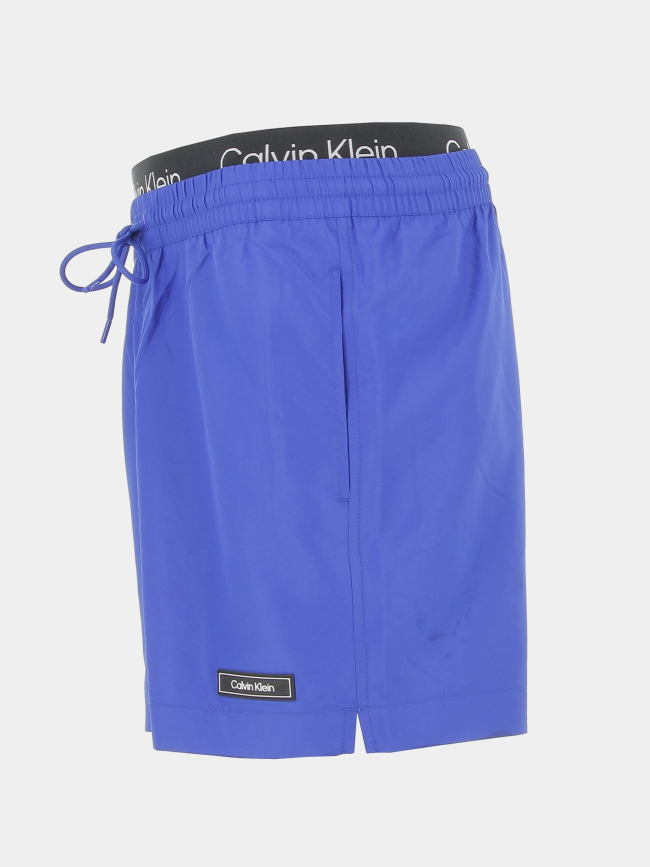 Short de bain double ceinture bleu homme - Calvin Klein