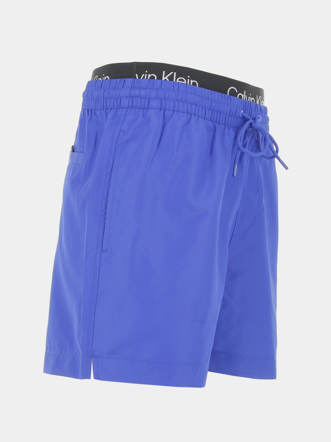 Short de bain double ceinture bleu homme - Calvin Klein