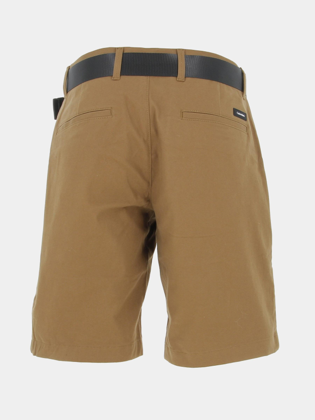 Short modern twill ceinture kaki homme - Calvin Klein