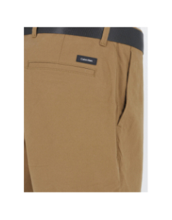 Short modern twill ceinture kaki homme - Calvin Klein