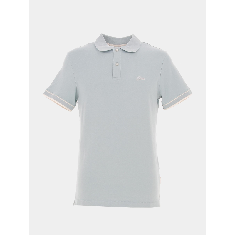 Polo olivier lagon bleu homme - Guess