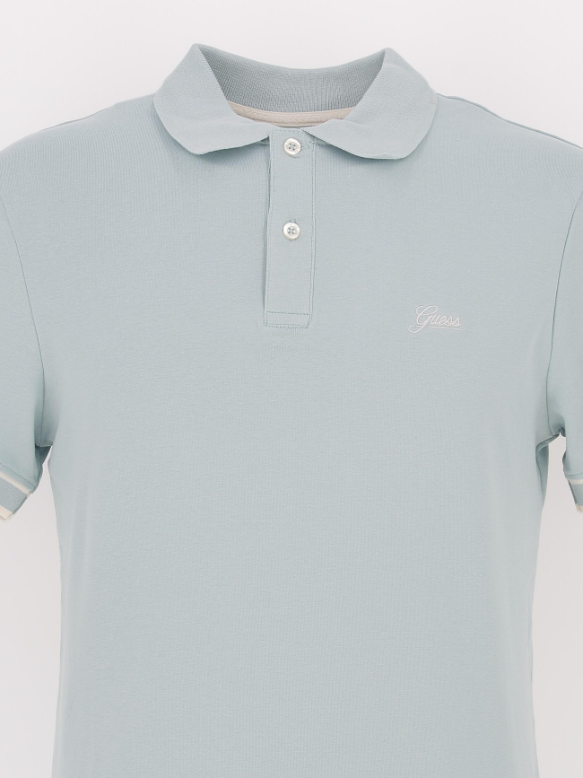 Polo olivier lagon bleu homme - Guess