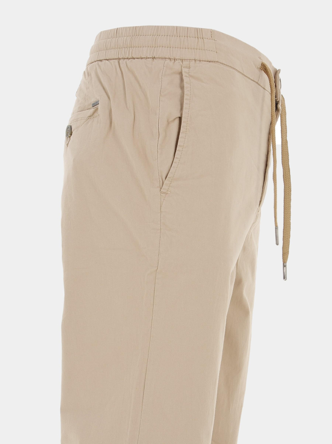 Pantalon chino droit idris beige homme - Deeluxe