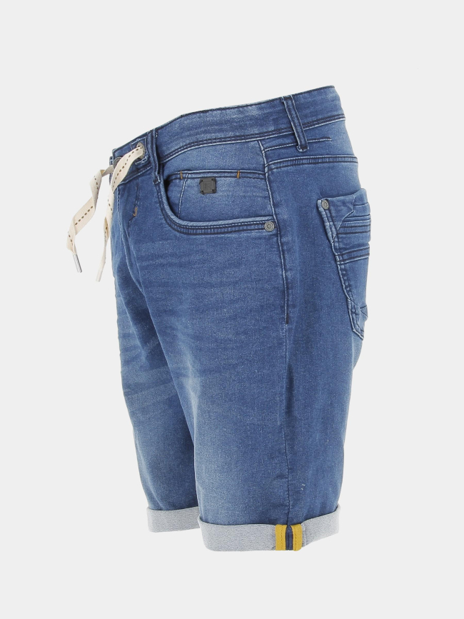 Short en jean jogjean stretch bleu foncé homme - Rms 26
