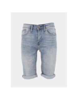 Short en jean stretch bleach bleu clair homme - Rms 26