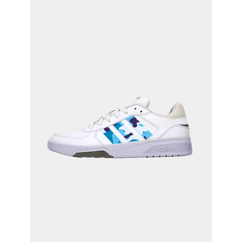 Baskets courtbeat camo bleu blanc homme - Adidas