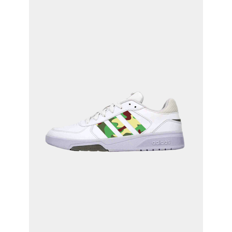 Baskets courtbeat camo vert blanc homme - Adidas