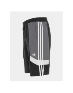 Short colorblock 3 stripes noir gris garçon - Adidas