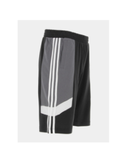 Short colorblock 3 stripes noir gris garçon - Adidas