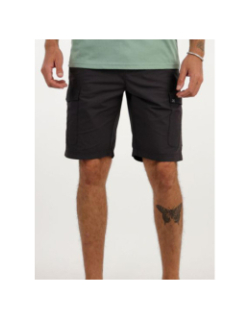 Short cargo popeline ceinture gris anthracite homme - Oxbow