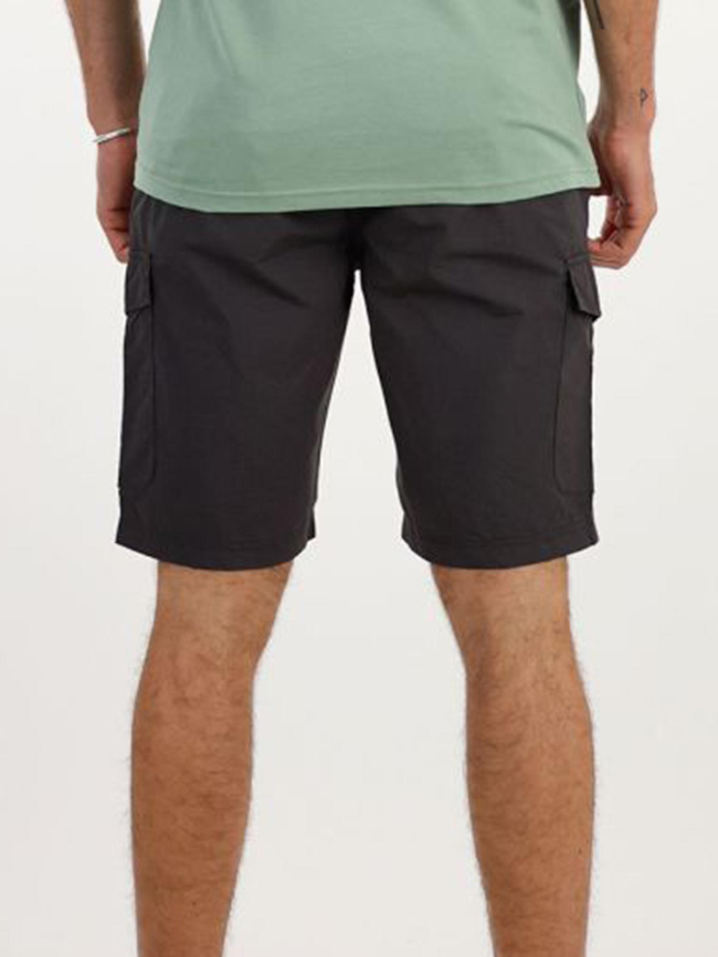 Short cargo popeline ceinture gris anthracite homme - Oxbow