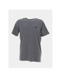 T-shirt 3 stripes gris anthracite homme - Adidas