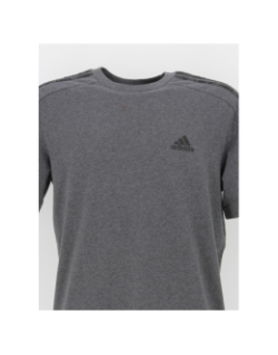 T-shirt 3 stripes gris anthracite homme - Adidas