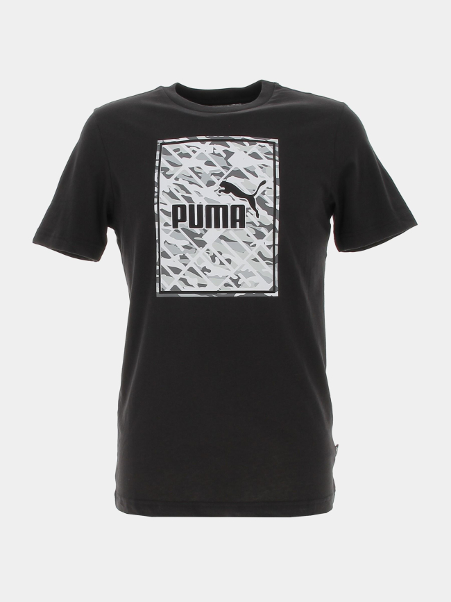 T-shirt logo camouflage noir homme - Puma