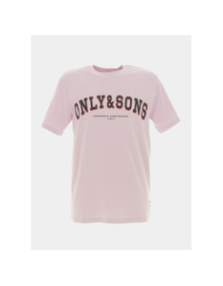 T-shirt logo regular spring rose homme - Only & Sons