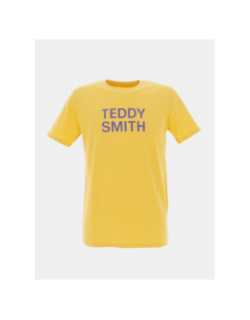 T-shirt ticlass basic violet jaune homme - Teddy Smith