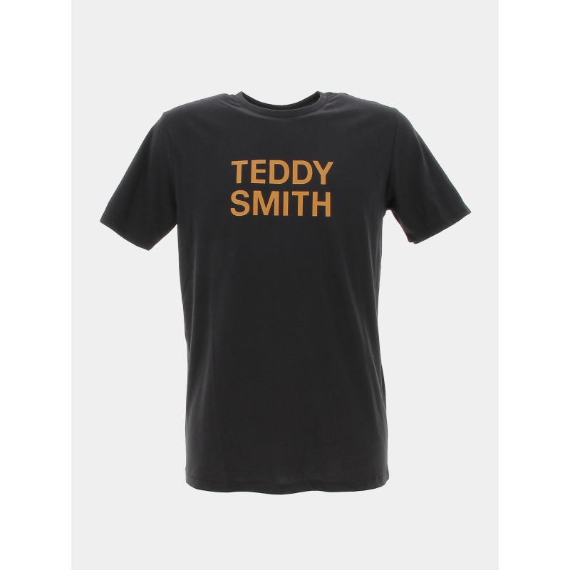 T-shirt ticlass basic orange noir homme - Teddy Smith