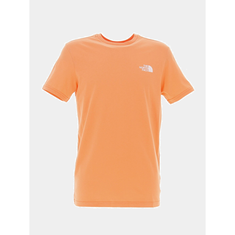 T-shirt simple dome orange homme - The North Face