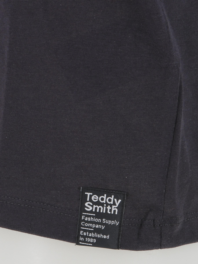 T-shirt clap bleu marine garçon - Teddy Smith