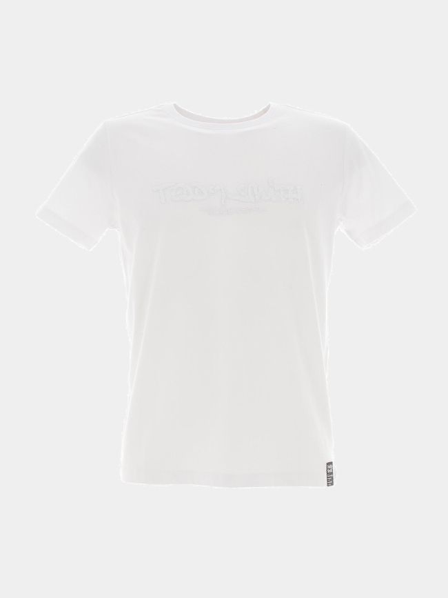 T-shirt logo clap blanc garçon - Teddy Smith