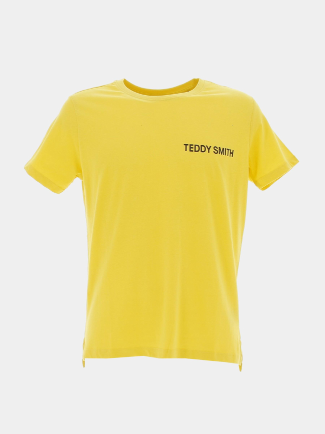 T-shirt required logo dos jaune garçon - Teddy Smith