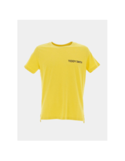 T-shirt required logo dos jaune garçon - Teddy Smith