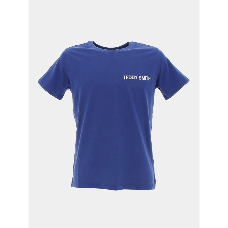 T-shirt required logo dos bleu garçon - Teddy Smith