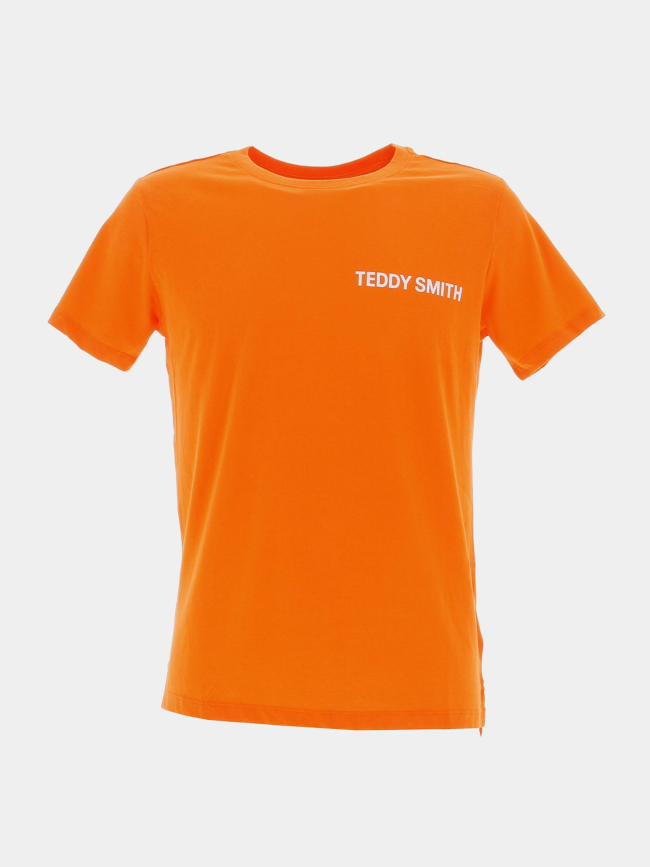 T-shirt required logo dos orange garçon - Teddy Smith