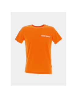 T-shirt required logo dos orange garçon - Teddy Smith