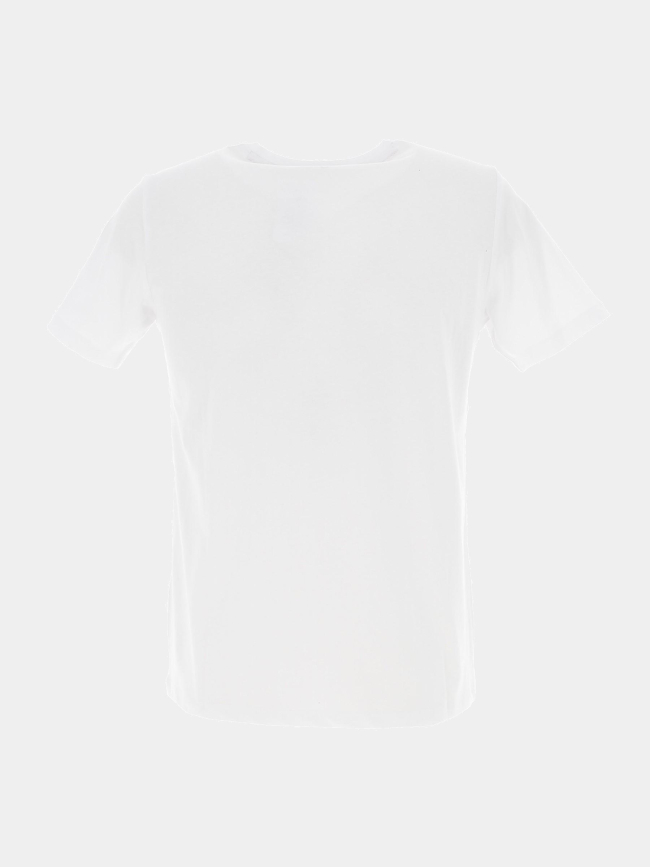 T-shirt logo fleurs lu blanc garçon - Teddy Smith