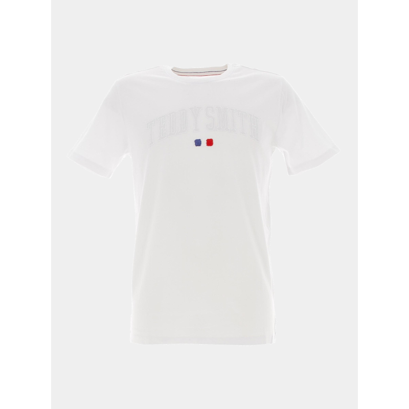 T-shirt logo brodé teven blanc homme - Teddy Smith