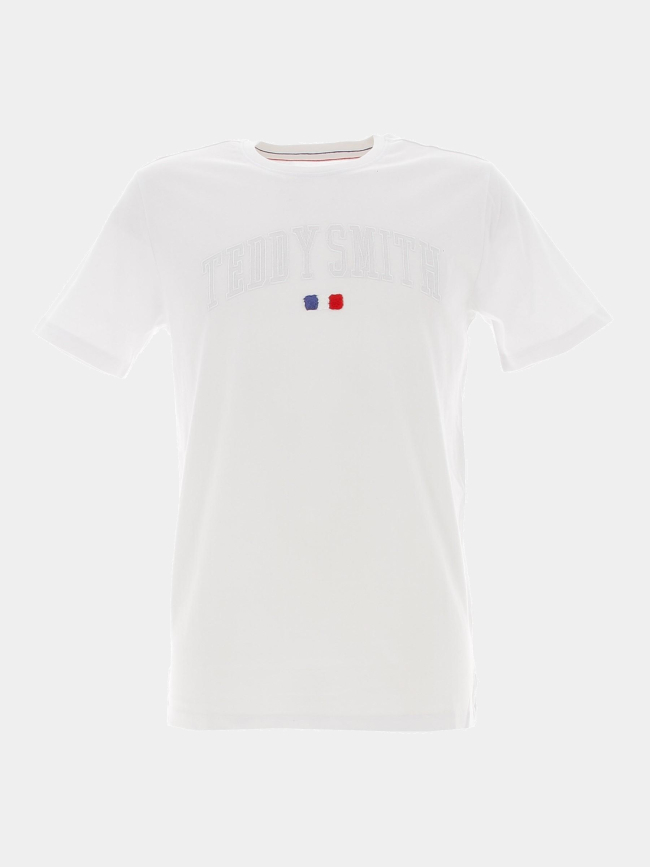 T-shirt logo brodé teven blanc homme - Teddy Smith