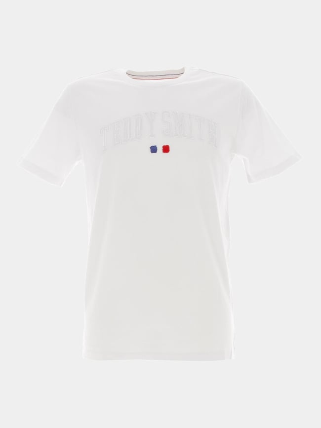 T-shirt logo brodé teven blanc homme - Teddy Smith